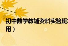初中數(shù)學(xué)教輔資料實(shí)驗(yàn)班怎么樣(初中數(shù)學(xué)教輔資料哪個(gè)好用)