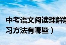 中考語文閱讀理解解題技巧詳解（中考語文學(xué)習(xí)方法有哪些）