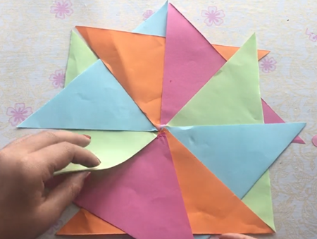 勞動節(jié)假日玩具風車制作方法4