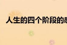 人生的四個(gè)階段的感悟(人生的四個(gè)階段)