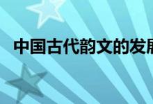 中國古代韻文的發(fā)展脈絡(luò)（中國四大韻文）