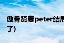 傲骨賢妻peter結局(傲骨賢妻peter最后怎么了)