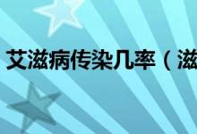 艾滋病傳染幾率（滋病的感染幾率有多大？）