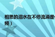 相思的淚水在不停流淌是什么歌（撕心裂肺的痛唱哭全場(chǎng)視頻）