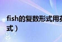 fish的復(fù)數(shù)形式用英語(yǔ)怎么寫(xiě)（fish的復(fù)數(shù)形式）