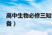高中生物必修三知識點(diǎn)總結(jié)（2022年備考必備）
