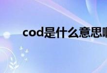 cod是什么意思?。╟od是什么意思）