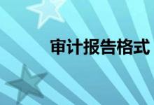 審計(jì)報(bào)告格式（9個要點(diǎn)需注意）