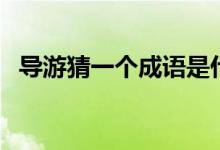 導(dǎo)游猜一個成語是什么（導(dǎo)游猜一個成語）
