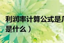 利潤率計(jì)算公式是幾年級(jí)的（利潤率計(jì)算公式是什么）