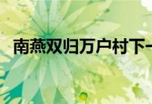 南燕雙歸萬(wàn)戶村下一句（南燕雙歸萬(wàn)戶春）