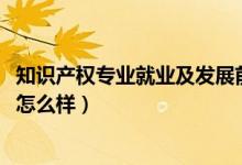 知識產(chǎn)權(quán)專業(yè)就業(yè)及發(fā)展前景(2022知識產(chǎn)權(quán)專業(yè)就業(yè)前景怎么樣)