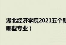 湖北經(jīng)濟學(xué)院2021五個新專業(yè)（2022湖北經(jīng)濟學(xué)院開設(shè)了哪些專業(yè)）