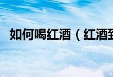 如何喝紅酒（紅酒到底怎么喝才算正確？）