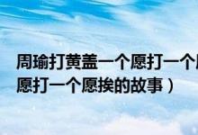 周瑜打黃蓋一個(gè)愿打一個(gè)愿挨是什么意思（周瑜打黃蓋一個(gè)愿打一個(gè)愿挨的故事）