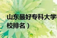 山東最好?？拼髮W(xué)有哪些（2022山東專科學(xué)校排名）