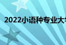 2022小語種專業(yè)大學(xué)排名（哪個(gè)大學(xué)最好）