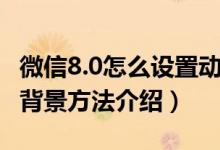 微信8.0怎么設(shè)置動態(tài)背景(微信8.0設(shè)置動態(tài)背景方法介紹)