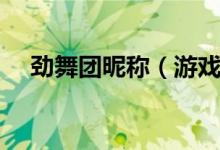 勁舞團昵稱（游戲名字主是這么非主流）