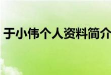 于小偉個(gè)人資料簡介（于小偉個(gè)人資料介紹）