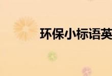 環(huán)保小標(biāo)語英語(環(huán)保小標(biāo)語)