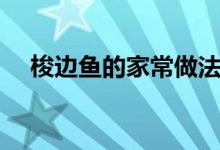 梭邊魚的家常做法（清燉棱邊魚的方法）