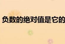 負(fù)數(shù)的絕對值是它的相反數(shù)（負(fù)數(shù)的絕對值）