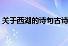 關(guān)于西湖的詩(shī)句古詩(shī)（關(guān)于西湖的古詩(shī)精選）