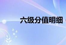 六級(jí)分值明細(xì)(各部分占多少分)
