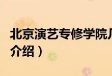 北京演藝專(zhuān)修學(xué)院幾本（北京演藝專(zhuān)修學(xué)院的介紹）
