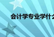 會(huì)計(jì)學(xué)專業(yè)學(xué)什么（主要課程有哪些）