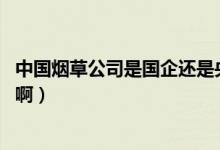 中國煙草公司是國企還是央企（中國煙草是央企嗎 還是國企?。?class=