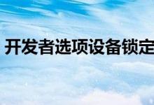 開(kāi)發(fā)者選項(xiàng)設(shè)備鎖定（開(kāi)發(fā)者選項(xiàng)設(shè)置技巧）