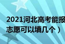 2021河北高考能報(bào)幾個(gè)志愿（2022河北高考志愿可以填幾個(gè)）