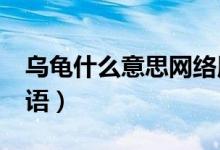 烏龜什么意思網(wǎng)絡(luò)用語(yǔ)（wg什么意思網(wǎng)絡(luò)用語(yǔ)）