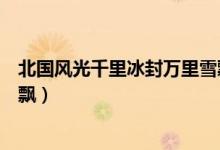 北國風(fēng)光千里冰封萬里雪飄原文（北國風(fēng)光千里冰封萬里雪飄）