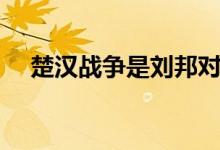 楚漢戰(zhàn)爭是劉邦對誰的戰(zhàn)爭（誰贏了呢）