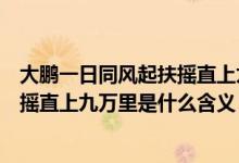 大鵬一日同風(fēng)起扶搖直上九萬(wàn)里的意思（大鵬一日同風(fēng)起扶搖直上九萬(wàn)里是什么含義）