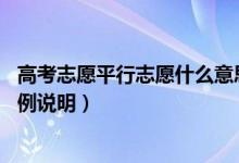 高考志愿平行志愿什么意思（高考平行志愿是什么意思,請(qǐng)舉例說(shuō)明）