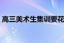 高三美術(shù)生集訓(xùn)要花多少錢（花費(fèi)大概多少）