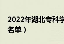 2022年湖北?？茖W校排名（最好的高職院校名單）