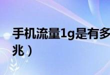 手機(jī)流量1g是有多少m（手機(jī)流量1g是多少兆）