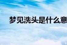 夢見洗頭是什么意思?。▔粢娤搭^含義）