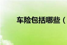 車險(xiǎn)包括哪些（車險(xiǎn)都有什么種類）