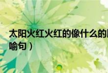 太陽(yáng)火紅火紅的像什么的比喻句（太陽(yáng)火紅火紅的像什么比喻句）
