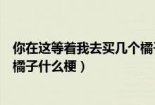 你在這等著我去買幾個橘子表情包（你在這等著我去買幾個橘子什么梗）