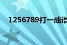 1256789打一成語(yǔ)（大家一起來(lái)學(xué)習(xí)吧）