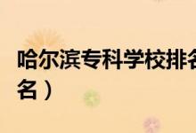 哈爾濱?？茖W(xué)校排名公辦（哈爾濱?？茖W(xué)校排名）