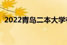 2022青島二本大學(xué)有哪些（最新院校名單）