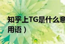 知乎上TG是什么意思（知乎tg什么意思網(wǎng)絡(luò)用語(yǔ)）